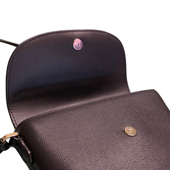 Kate Spade Black Pebbled Leather Flap Crossbody Small - Picture 4 of 11